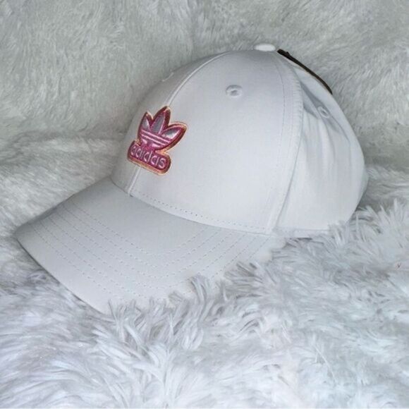 adidas Accessories - Adidas Baseball Hat Cap - White and Pink, Women’s Fit